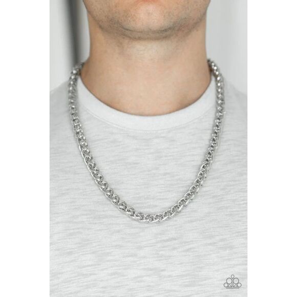 Big Talker Silver Necklace (349) - Picture 1 of 2